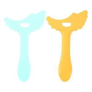 2 Pcs Eyeliner Stencil Pads Eye Makeup Tool Eyebrow Pencil Stencil Green Yellow